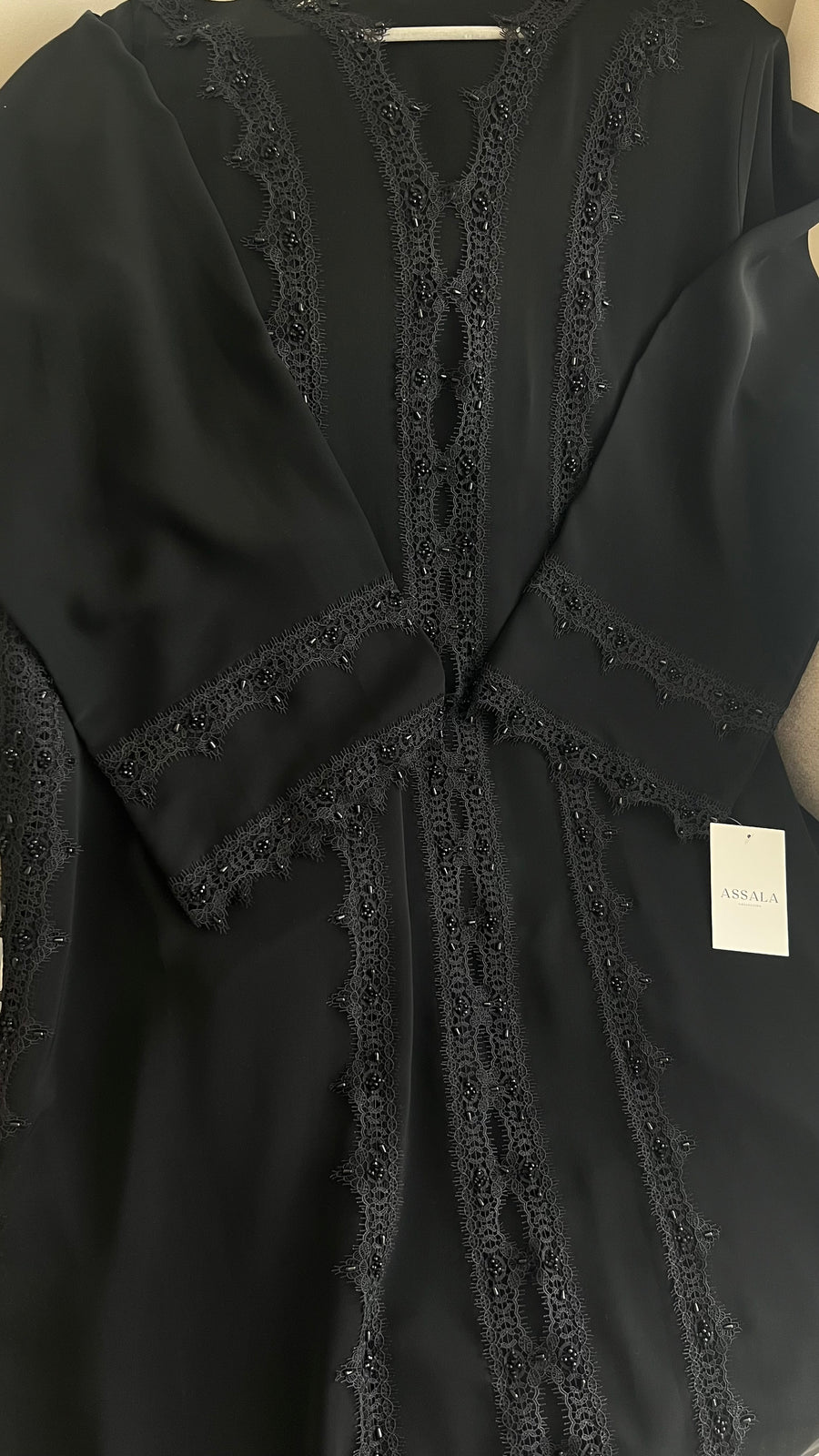 ABAYA Dubai N006 Noir (pièce unique)