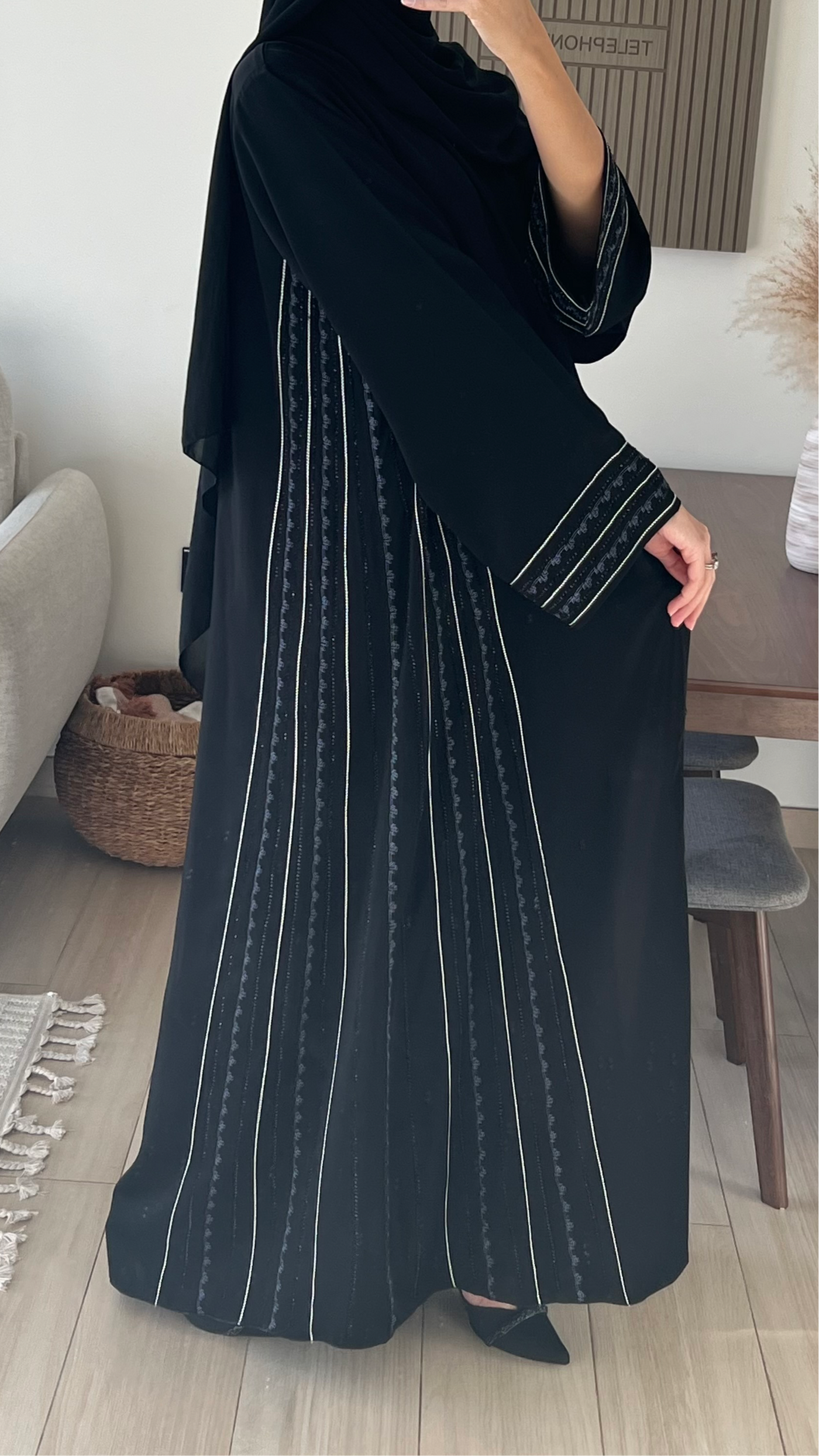 ABAYA Dubai Nour Noir