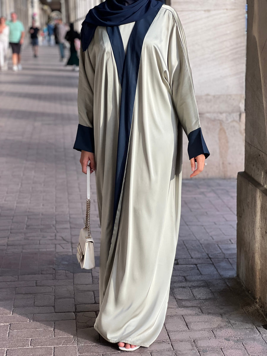 ABAYA KIMONO Oversize - Vert & bleu