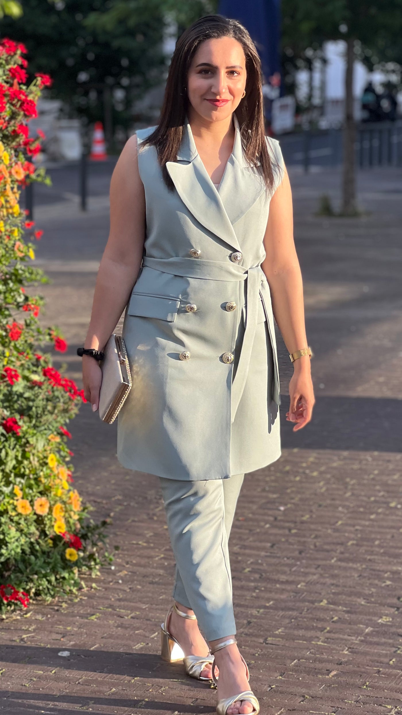 Ensemble Tailleur/Vert d’eau