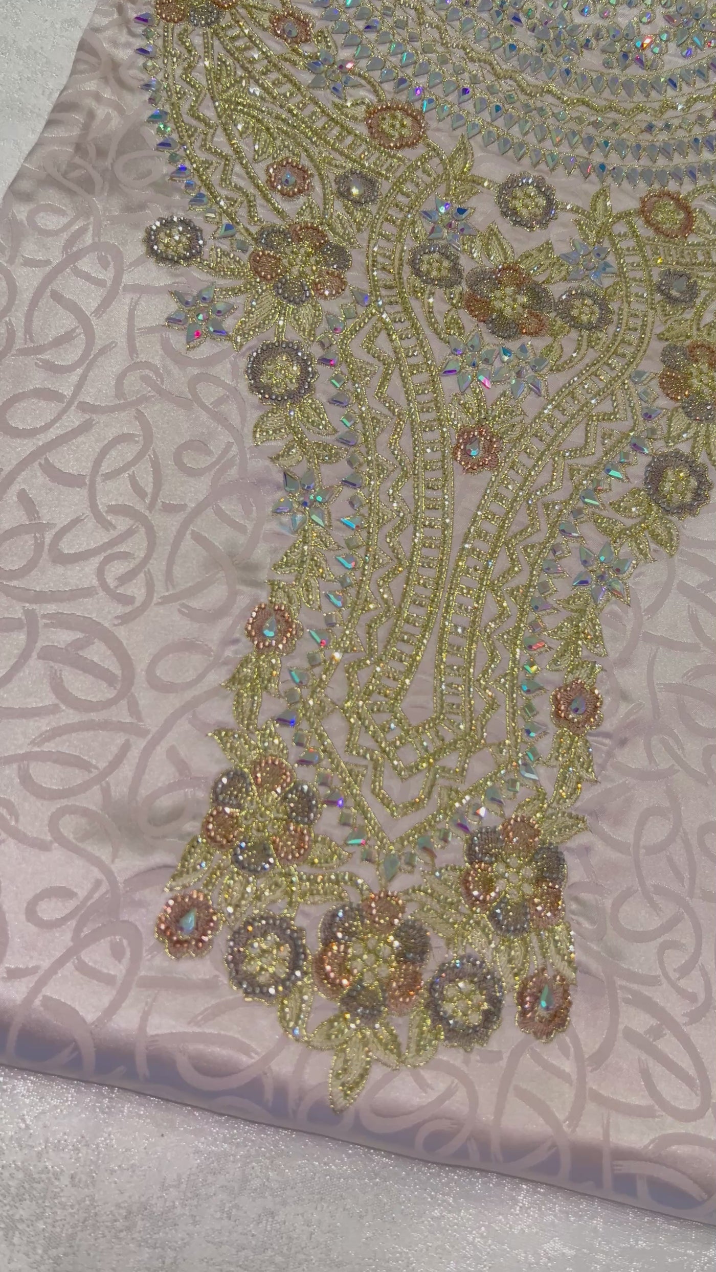 MAKHAWER Luxury Jacquard Blanc cassé